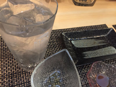 姫路 呑み処 里庵 麦焼酎 水割り