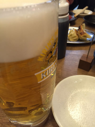 姫路 立呑み 鶴亀八番 生ビール-