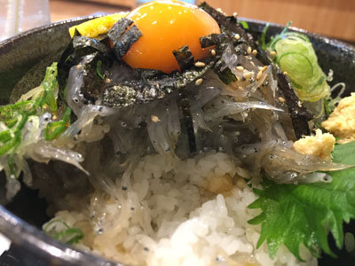 姫路 天晴水産 生しらす丼