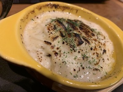 姫路 立呑み かめきち ハンバーググラタン