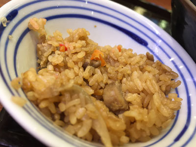 姫路 うどん つるまる饂飩 朝食セット 鶏飯