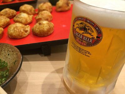 明石 卵焼き専門店 松竹 生ビール