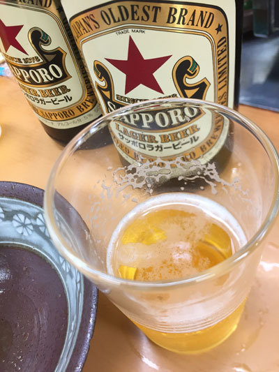 姫路 福十食堂 サッポロラガー