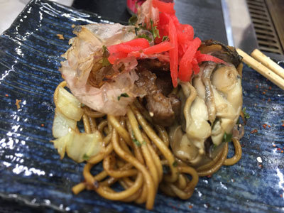 姫路 網干 牡蠣鉄板 matsumoto 焼きそば