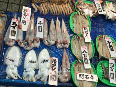 明石 魚の棚商店街 魚
