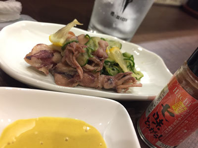 姫路 居酒屋 よもぎ イカ 炒め