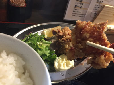 姫路 立呑み 鶴亀八番 鶏唐揚げ ランチ
