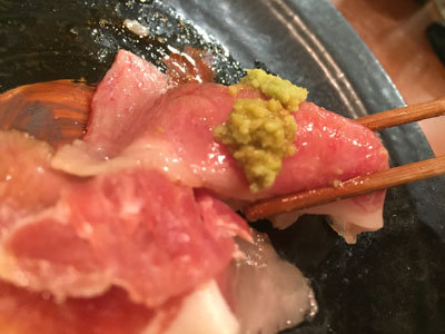 明石 ステーキ酒場 MORISHIN 肉寿司 サーロイン