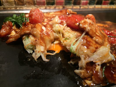 姫路 お好み焼き 京ちゃばな トマトのお好み焼き