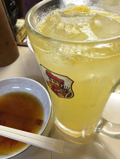 明石 立吞み 吞べえ 生搾り オレンジサワー
