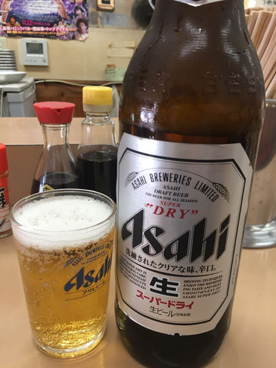 神戸 新開地 冨月 瓶ビール