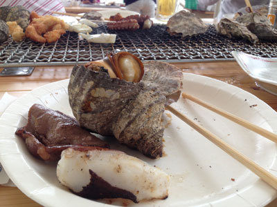 姫路 妻鹿漁港 とれとれ市場 かき小屋 BBQ