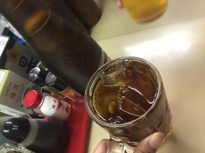 明石 立呑み 呑べえ ウーロン茶