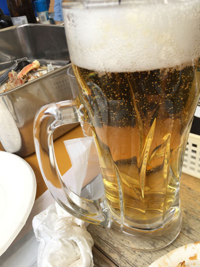 姫路 とれとれ市場 BBQ 生ビール