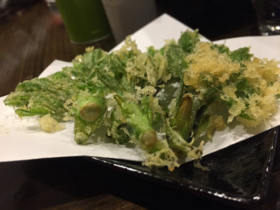 姫路 立呑み めぐみ家 野草天ぷら