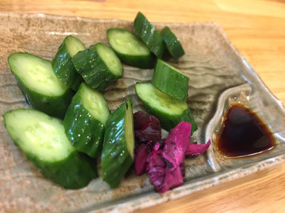神戸 三ノ宮 焼鳥 のんちゃん 漬物