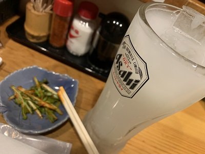 姫路 立ち呑み かめきち カルピスチューハイ