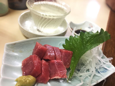 明石 立呑み 呑べえ 本マグロ