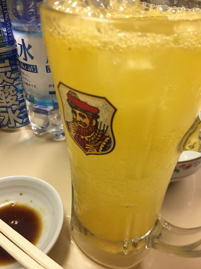 明石 立呑み 呑べえ チューハイ 生搾りオレンジ