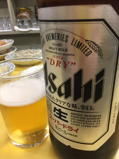 神戸 元町 立呑み 赤松酒店 瓶ビール