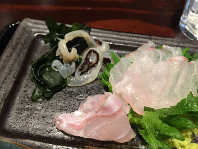 明石 魚の棚商店街 うお左衛門 きくらげ