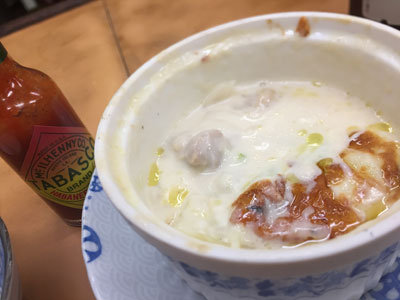 姫路 お食事処 福十 グラタン タバスコ