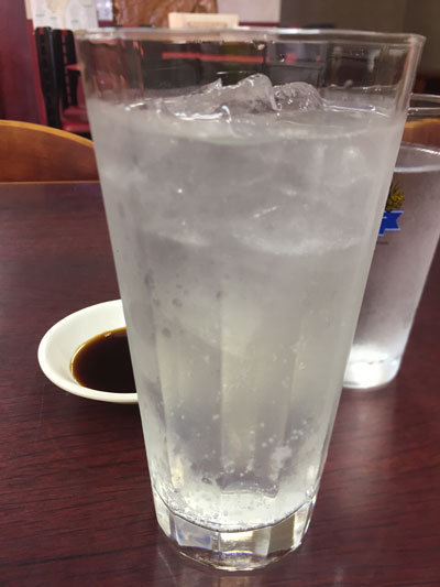 滝の茶屋 中華料理 蓬莱園 チューハイレモン