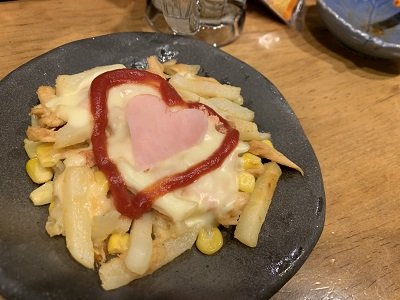 姫路 立ち呑み かめきち 明太子ツナポテコーン