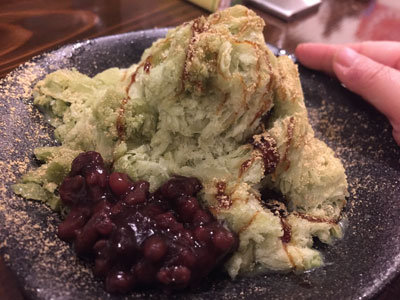 姫路 wine space kagen 台湾かき氷 抹茶