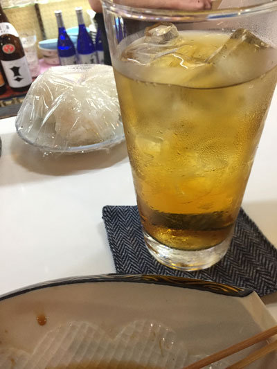 姫路 居酒屋 八里九里 焼酎 ウーロン割り