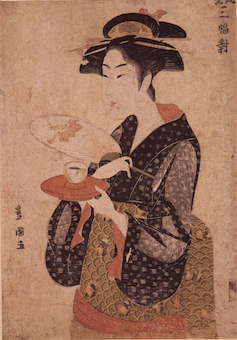 美人さんたちの夏の装い - 浮世絵を見てみると その4 : 着物のよろず 針箱