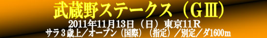 武蔵野ステークス