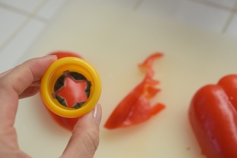 クッキー型で抜く