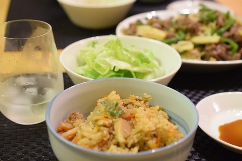 筍いっぱいの夕食