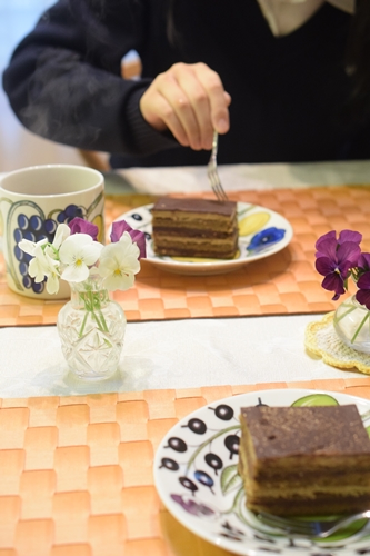 娘とお茶