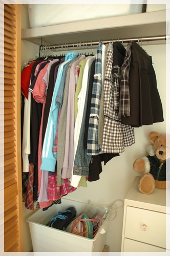 服も少し減りました