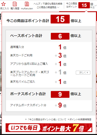 ポイント10倍商品