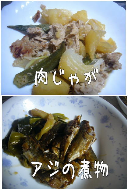 肉じゃが&アジの煮物