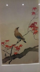 紅葉に緋連雀