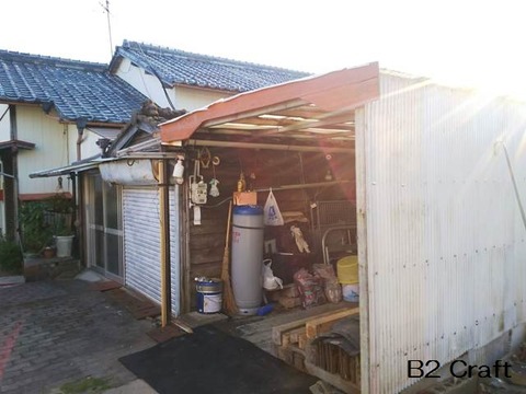本家の車庫修理