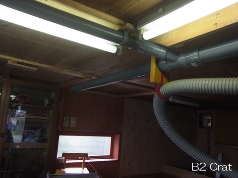 集塵ダクトの手直し前