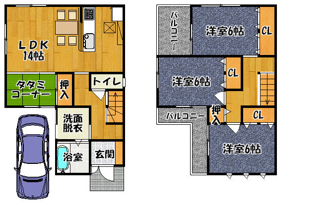 古町3丁目6-1(新築戸建)2830万4LDK