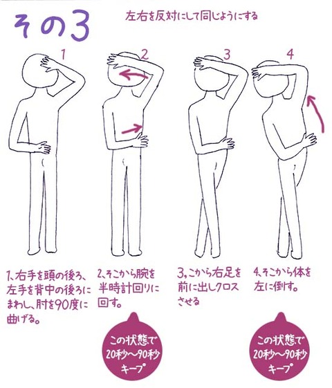 NHK ためしてガッテン 肩こり ほぐし方解 ストレッチ消法 3