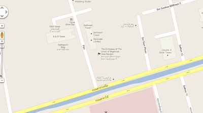 ミャンマー大使館地図1