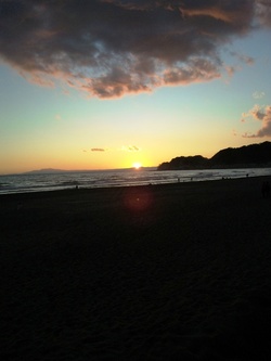 江の島夕焼け2