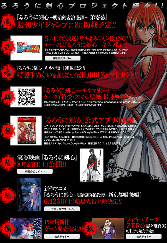 ジャンプスクエア ［るろうに剣心 キネマ版 ］再始動