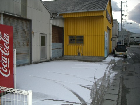 初雪日に・・・