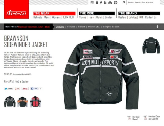 BRAWNSON SIDEWINDER JACKET