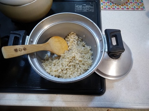 玄米と鍋