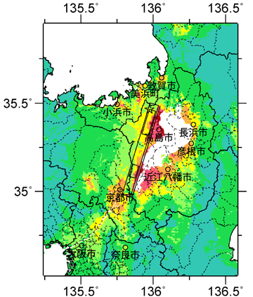 琵琶湖西岸断層帯2